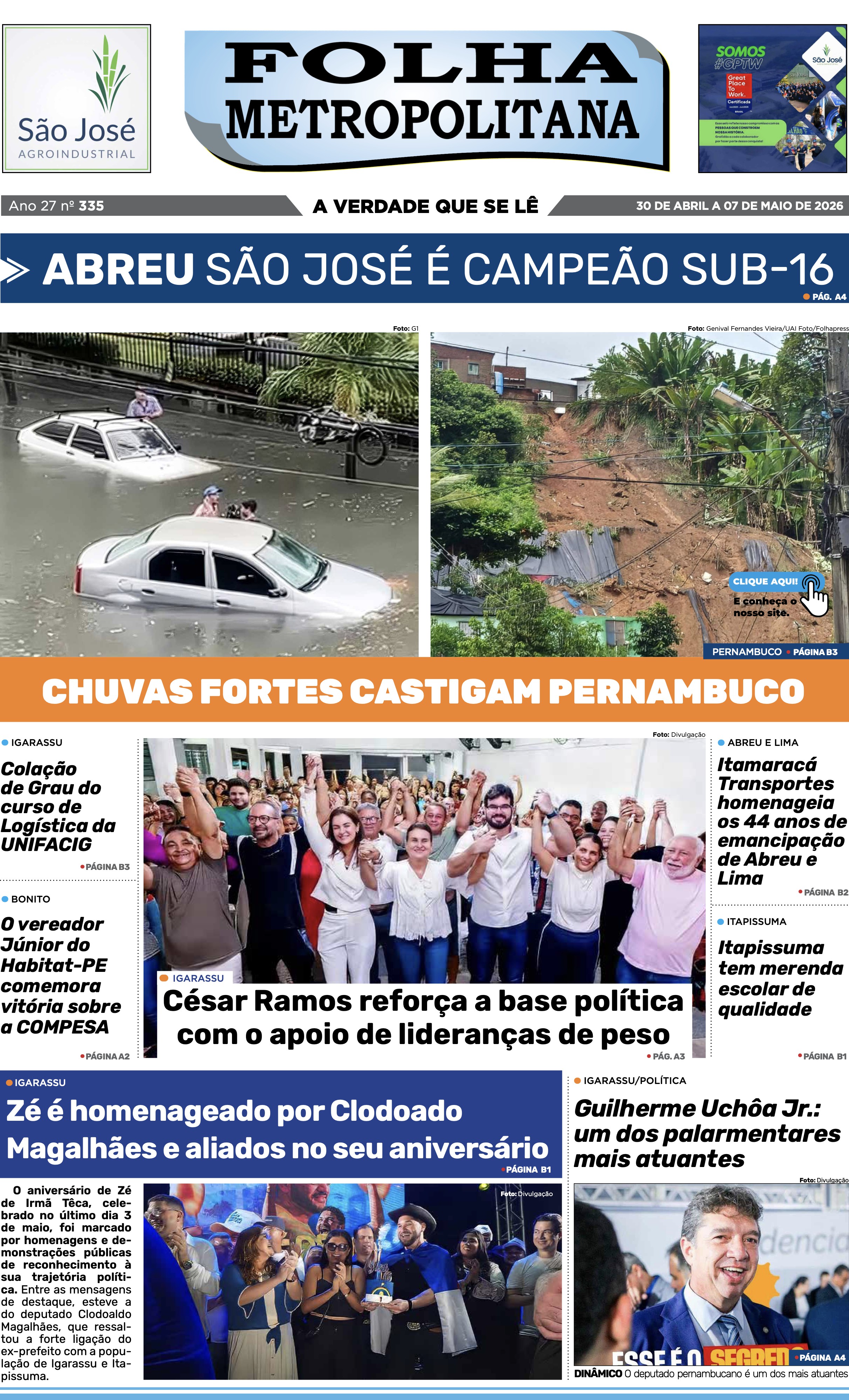 Edição de Abril/2026 da Folha Metropolitana