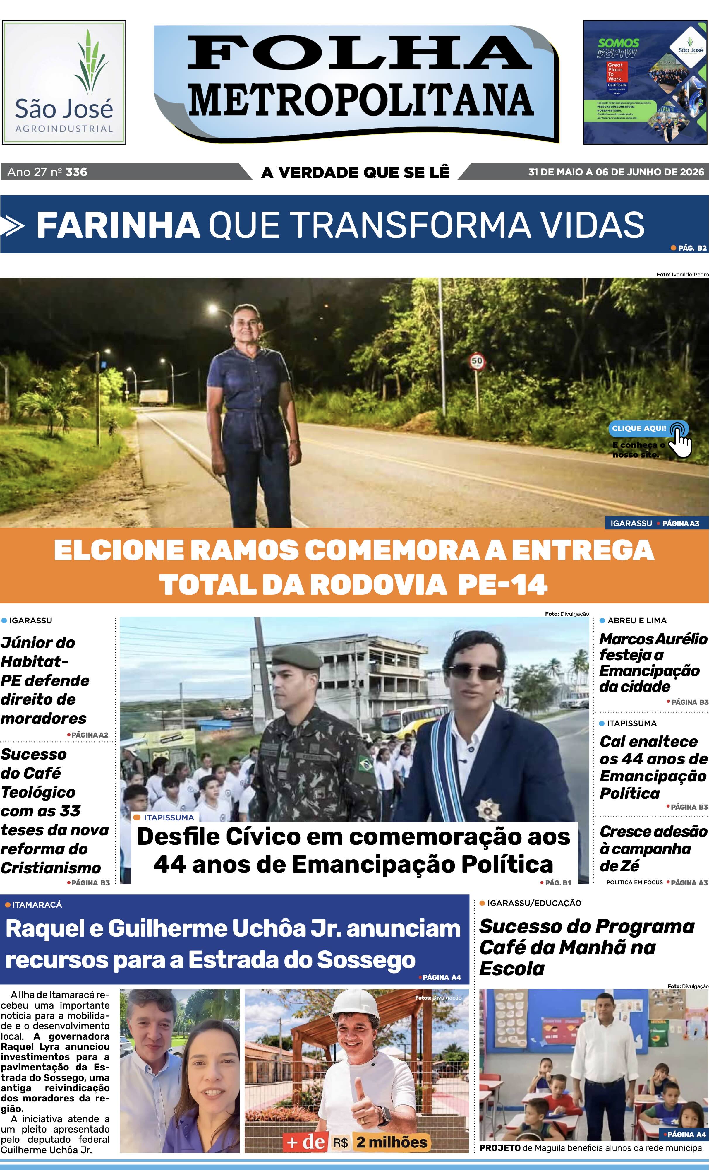 Edição de Maio/2026 da Folha Metropolitana